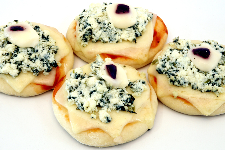 Mini-Pizza-de-Ricota-e-Espinafre